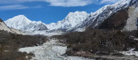 The glacial outwash plain below Bimtang